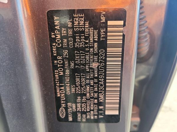 2018 HYUNDAI TUCSON