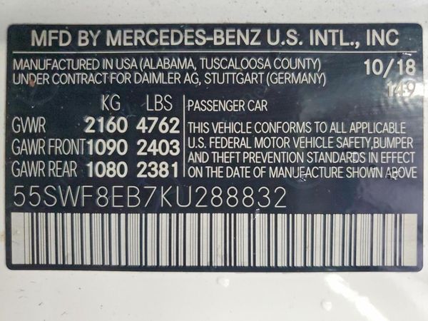 2019 MERCEDES-BENZ C C300-4M