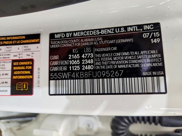 2015 MERCEDES-BENZ C 4-MATIC