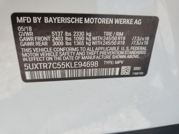 2019 BMW X3 sDrive30i