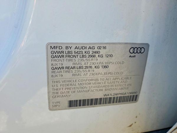 2016 AUDI Q5