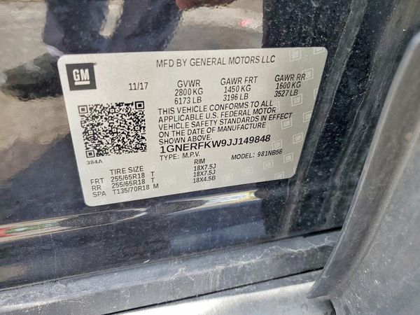 2018 CHEVROLET TRAVERSE