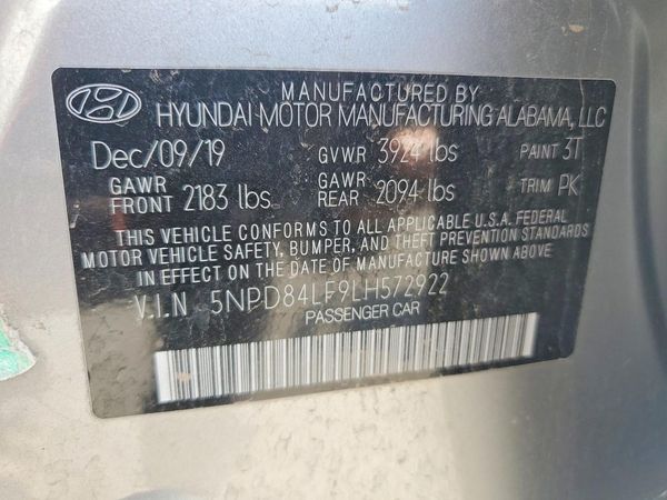 2020 HYUNDAI ELANTRA