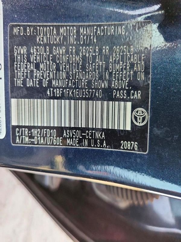 2014 TOYOTA CAMRY