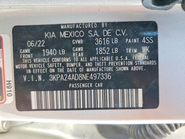 2022 KIA RIO LX, S
