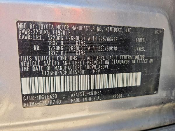 2021 TOYOTA RAV4 XLE Premium HV