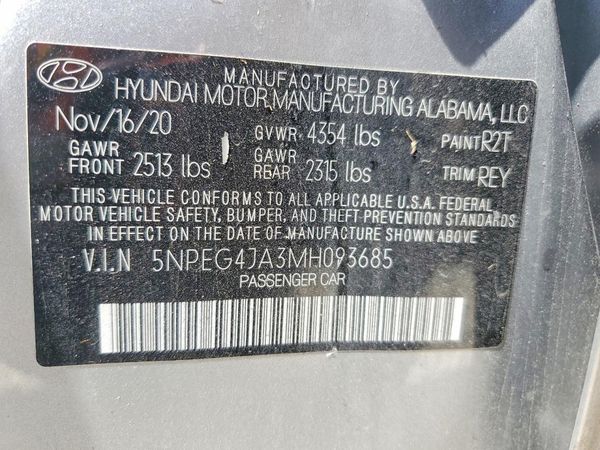 2021 HYUNDAI SONATA