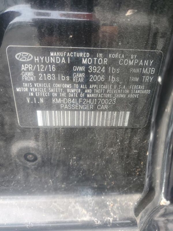2017 HYUNDAI ELANTRA
