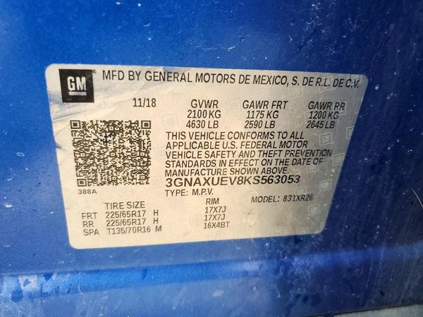 2019 CHEVROLET EQUINOX LT (1LT)