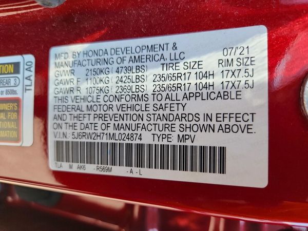 2021 HONDA CR-V