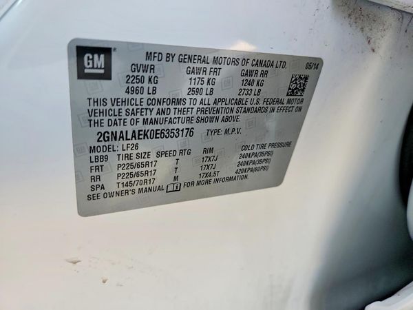 2014 CHEVROLET EQUINOX LS