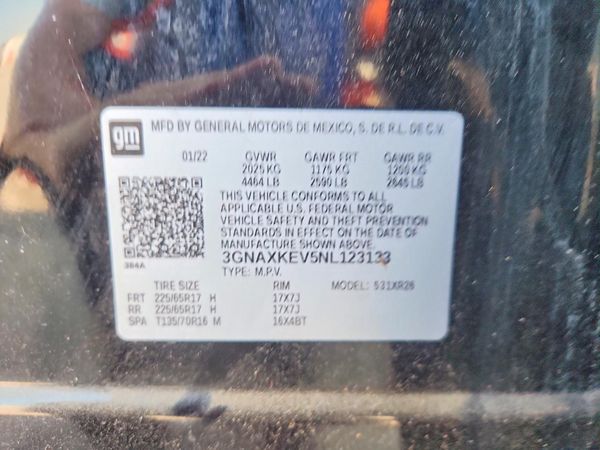 2022 CHEVROLET EQUINOX LT (1LT)