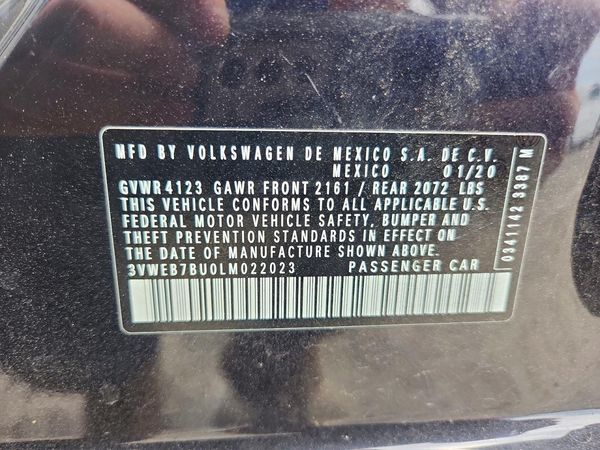2020 VOLKSWAGEN JETTA SEL