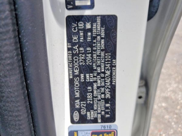 2021 KIA FORTE