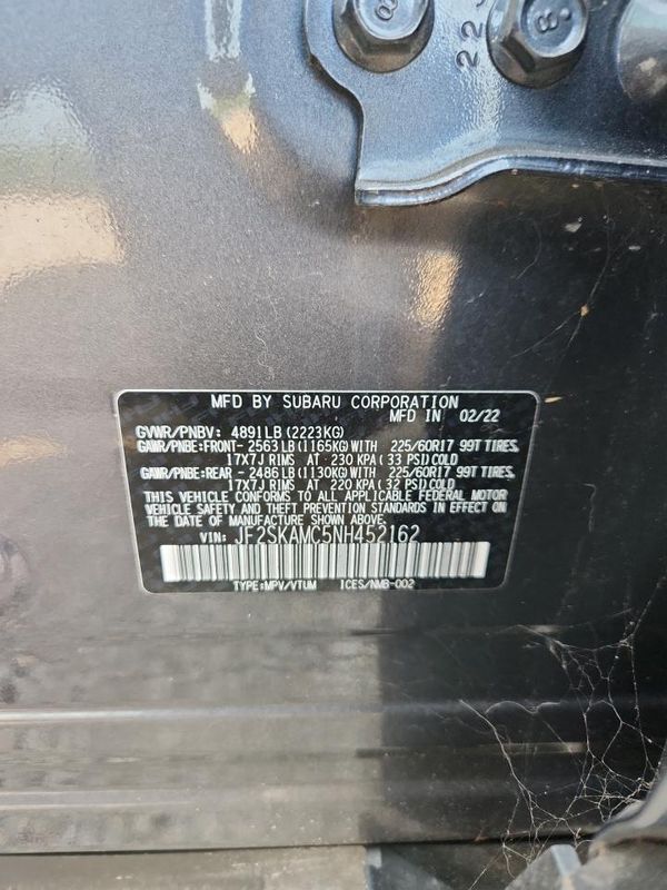 2022 SUBARU FORESTER