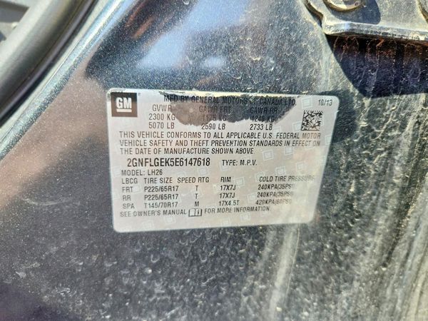 2014 CHEVROLET EQUINOX 2LT