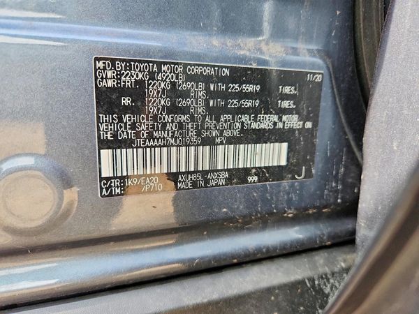 2021 TOYOTA VENZA