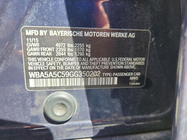 2016 BMW 528