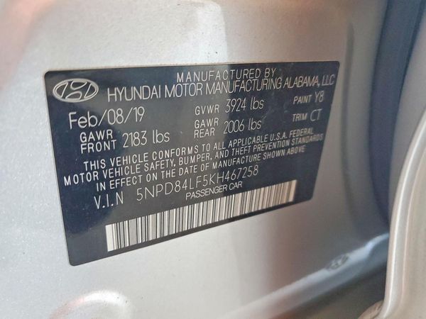 2019 HYUNDAI ELANTRA