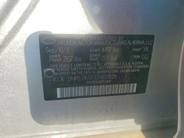 2018 HYUNDAI SONATA