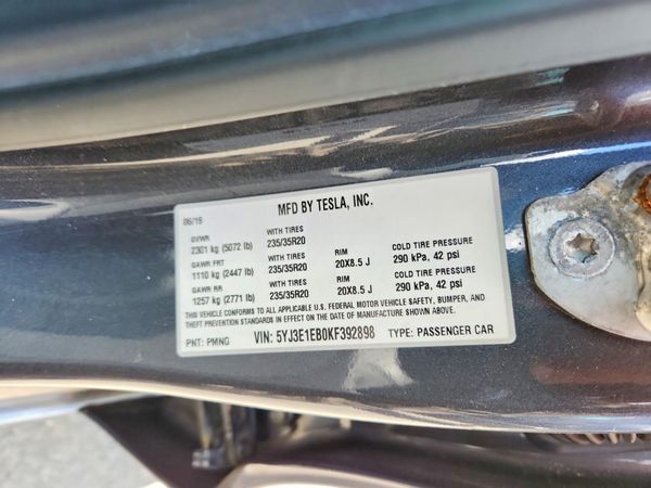2019 TESLA MODEL 3