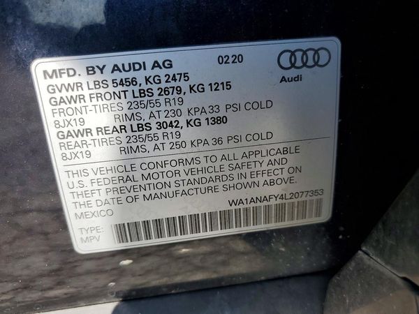 2020 AUDI Q5