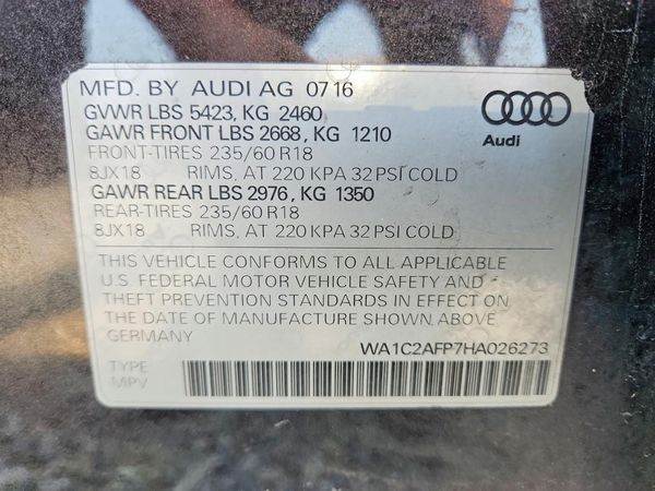 2017 AUDI Q5 quattro Premium