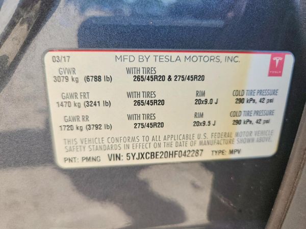 2017 TESLA MODEL X