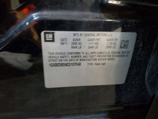 2012 CADILLAC CTS