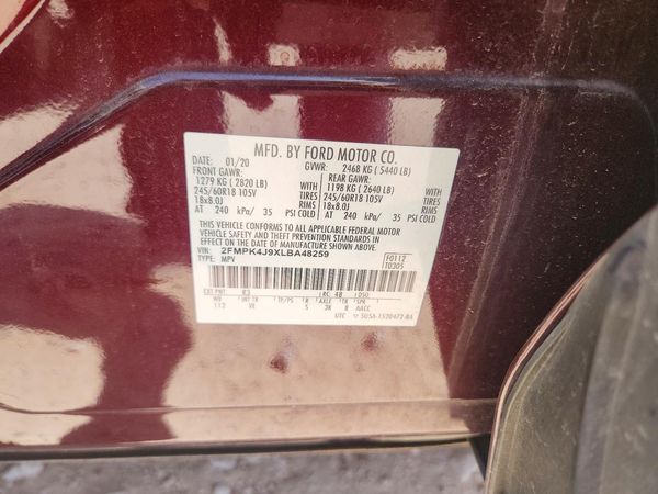 2020 FORD EDGE SEL