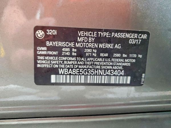 2017 BMW 320 xDrive SA