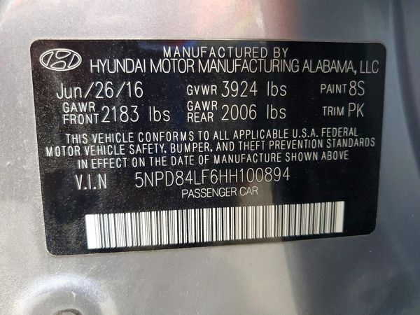 2017 HYUNDAI ELANTRA