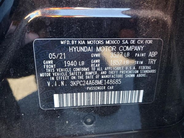 2021 HYUNDAI ACCENT