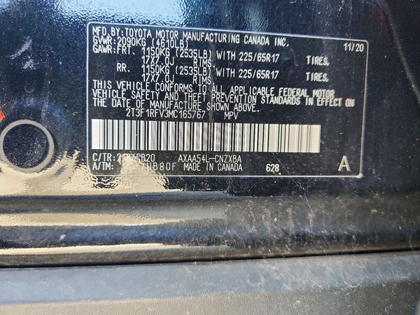 2021 TOYOTA RAV4 LE