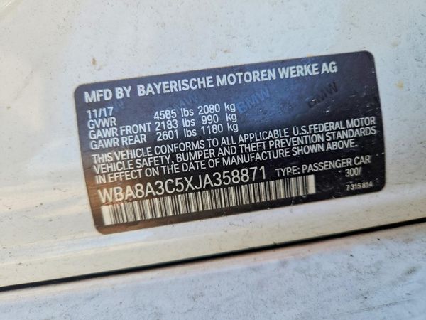 2018 BMW 320 xDrive