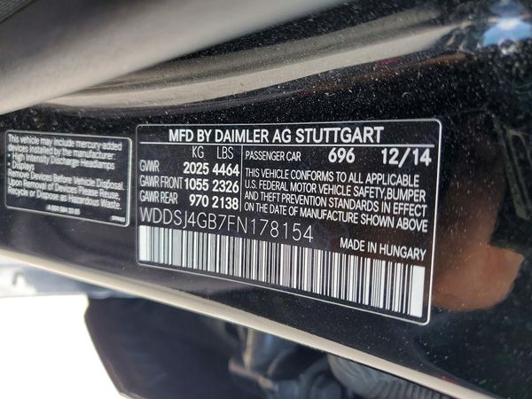 2015 MERCEDES-BENZ CLA CLA250 4 MATIC