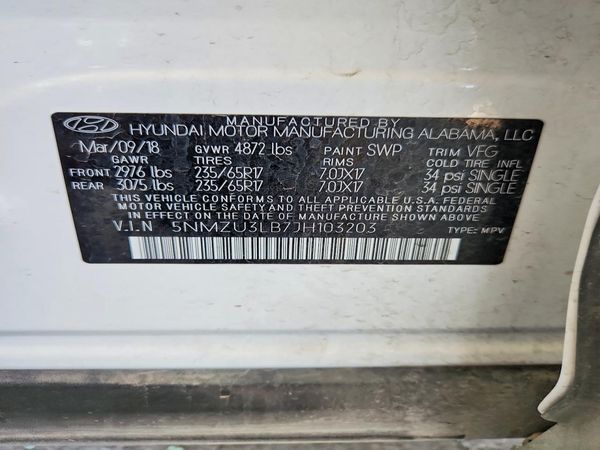 2018 HYUNDAI SANTA FE SPORT