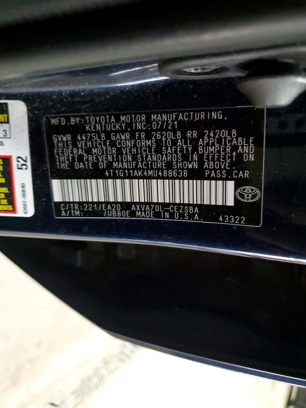 2021 TOYOTA CAMRY SE