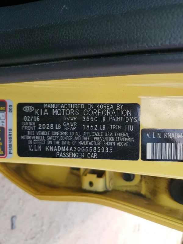 2016 KIA RIO LX A/T
