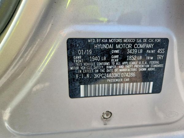 2019 HYUNDAI ACCENT SE and SEL