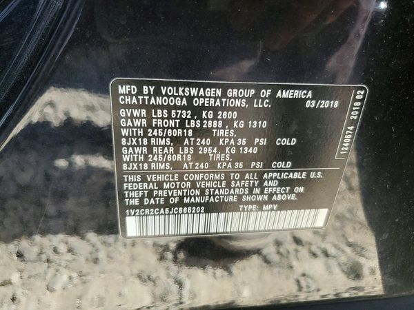 2018 VOLKSWAGEN ATLAS