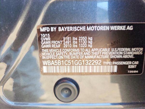 2016 BMW 535