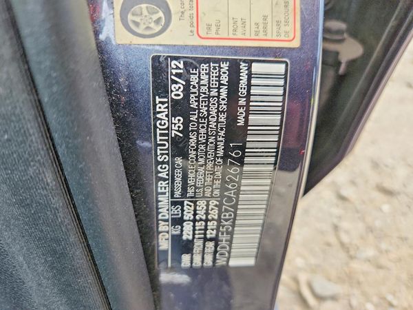 2012 MERCEDES-BENZ E E350