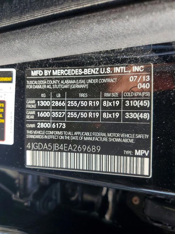 2014 MERCEDES-BENZ ML ML350