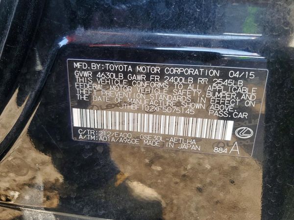 2015 LEXUS IS