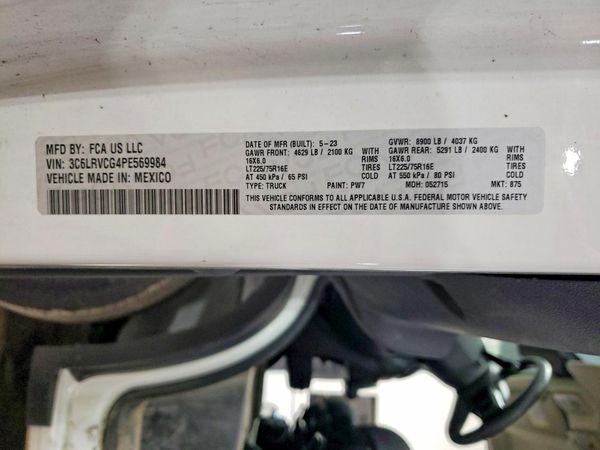 2023 RAM PROMASTER 2500 High Roof