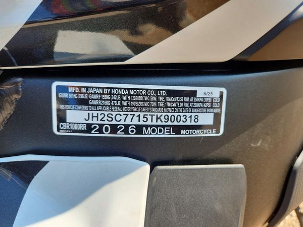 2026 HONDA CBR CYCLE