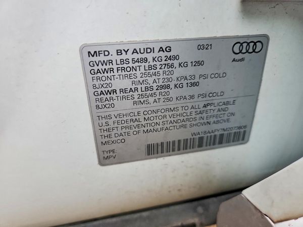 2021 AUDI Q5 quattro Premium Plus