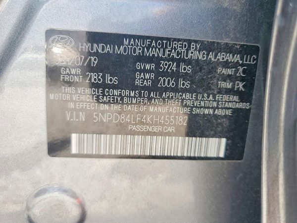 2019 HYUNDAI ELANTRA