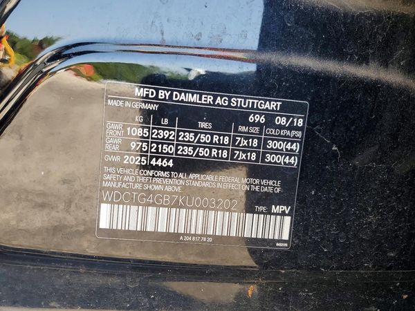 2019 MERCEDES-BENZ GLA GLA250-4M